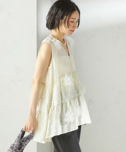 SHIPS / シップス シャツ・ブラウス | TORRAZZO DONNA:〈手洗い可能〉フラワー ティアード ブラウス | 詳細11