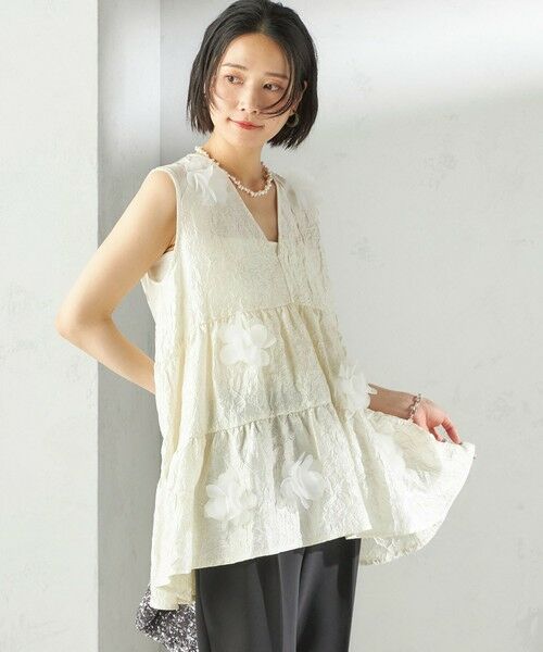 SHIPS / シップス シャツ・ブラウス | TORRAZZO DONNA:〈手洗い可能〉フラワー ティアード ブラウス | 詳細12