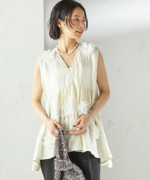 SHIPS / シップス シャツ・ブラウス | TORRAZZO DONNA:〈手洗い可能〉フラワー ティアード ブラウス | 詳細7