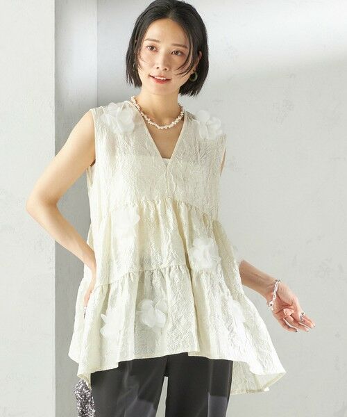 SHIPS / シップス シャツ・ブラウス | TORRAZZO DONNA:〈手洗い可能〉フラワー ティアード ブラウス | 詳細8