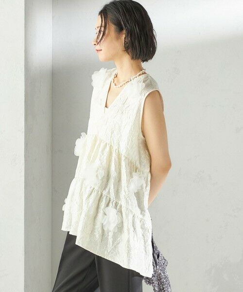 SHIPS / シップス シャツ・ブラウス | TORRAZZO DONNA:〈手洗い可能〉フラワー ティアード ブラウス | 詳細9