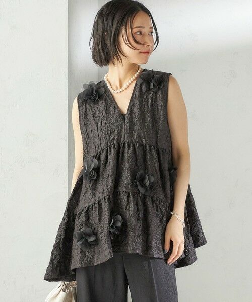 SHIPS / シップス シャツ・ブラウス | TORRAZZO DONNA:〈手洗い可能〉フラワー ティアード ブラウス | 詳細22