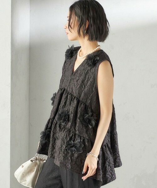 SHIPS / シップス シャツ・ブラウス | TORRAZZO DONNA:〈手洗い可能〉フラワー ティアード ブラウス | 詳細23