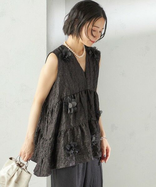 SHIPS / シップス シャツ・ブラウス | TORRAZZO DONNA:〈手洗い可能〉フラワー ティアード ブラウス | 詳細27