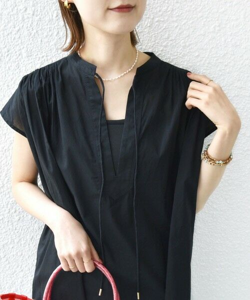 SHIPS / シップス シャツ・ブラウス | 〈手洗い可能〉スキッパー タック フレンチ スリーブ ブラウス | 詳細10