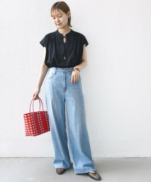 SHIPS / シップス シャツ・ブラウス | 〈手洗い可能〉スキッパー タック フレンチ スリーブ ブラウス | 詳細13