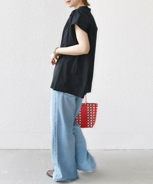 SHIPS / シップス シャツ・ブラウス | 〈手洗い可能〉スキッパー タック フレンチ スリーブ ブラウス | 詳細2