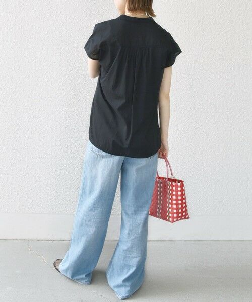 SHIPS / シップス シャツ・ブラウス | 〈手洗い可能〉スキッパー タック フレンチ スリーブ ブラウス | 詳細3