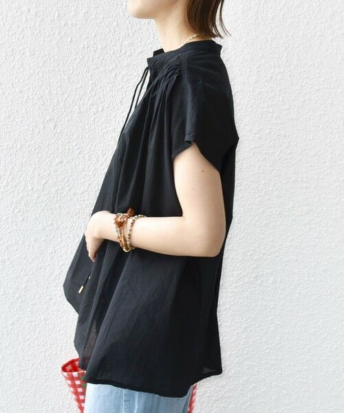 SHIPS / シップス シャツ・ブラウス | 〈手洗い可能〉スキッパー タック フレンチ スリーブ ブラウス | 詳細7