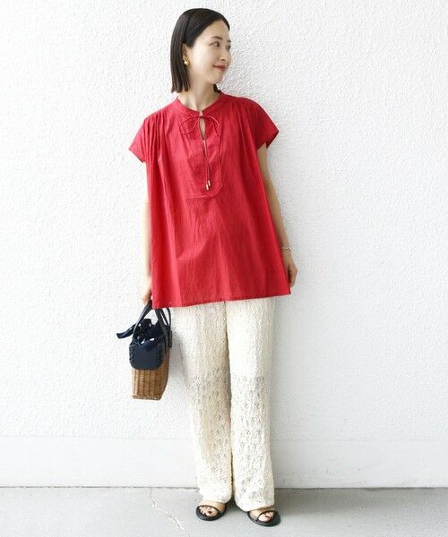 SHIPS / シップス シャツ・ブラウス | 〈手洗い可能〉スキッパー タック フレンチ スリーブ ブラウス | 詳細22