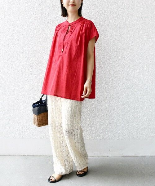 SHIPS / シップス シャツ・ブラウス | 〈手洗い可能〉スキッパー タック フレンチ スリーブ ブラウス | 詳細23