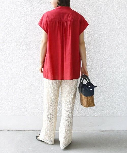 SHIPS / シップス シャツ・ブラウス | 〈手洗い可能〉スキッパー タック フレンチ スリーブ ブラウス | 詳細24