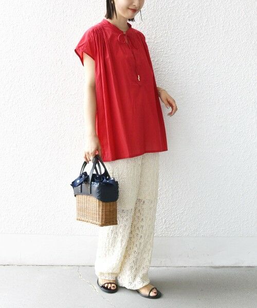 SHIPS / シップス シャツ・ブラウス | 〈手洗い可能〉スキッパー タック フレンチ スリーブ ブラウス | 詳細25