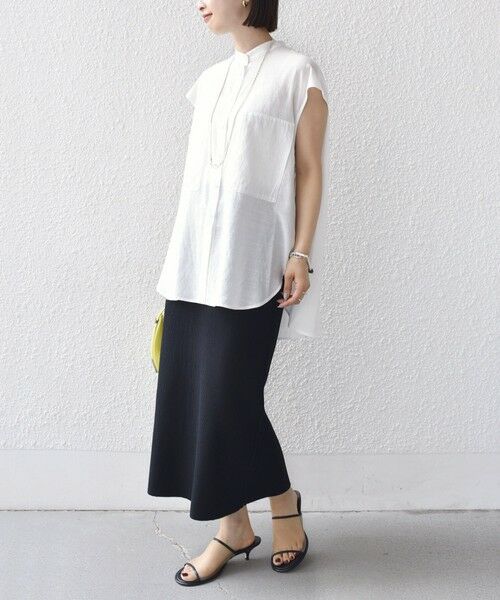 SHIPS / シップス シャツ・ブラウス | 【WEB限定】〈手洗い可能〉サイド ボタン バック レイヤード ブラウス | 詳細2