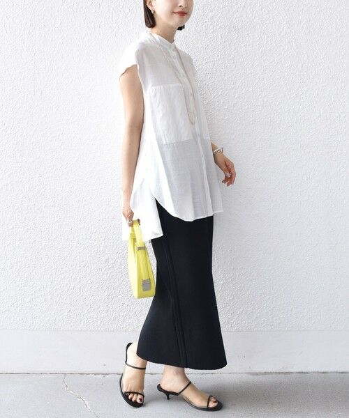 SHIPS / シップス シャツ・ブラウス | 【WEB限定】〈手洗い可能〉サイド ボタン バック レイヤード ブラウス | 詳細4