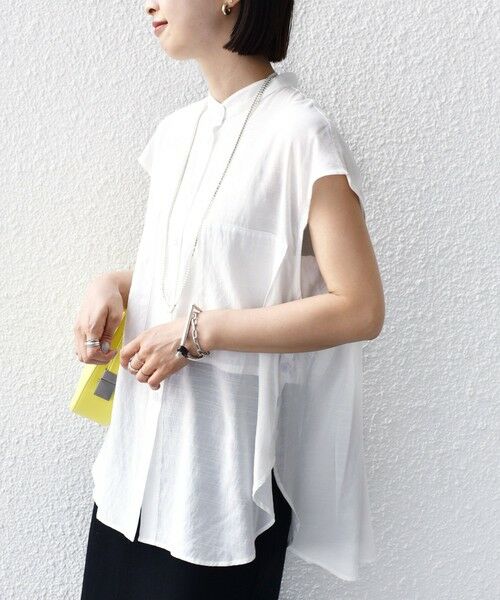 SHIPS / シップス シャツ・ブラウス | 【WEB限定】〈手洗い可能〉サイド ボタン バック レイヤード ブラウス | 詳細7