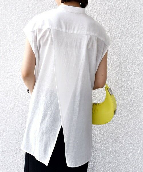 SHIPS / シップス シャツ・ブラウス | 【WEB限定】〈手洗い可能〉サイド ボタン バック レイヤード ブラウス | 詳細8