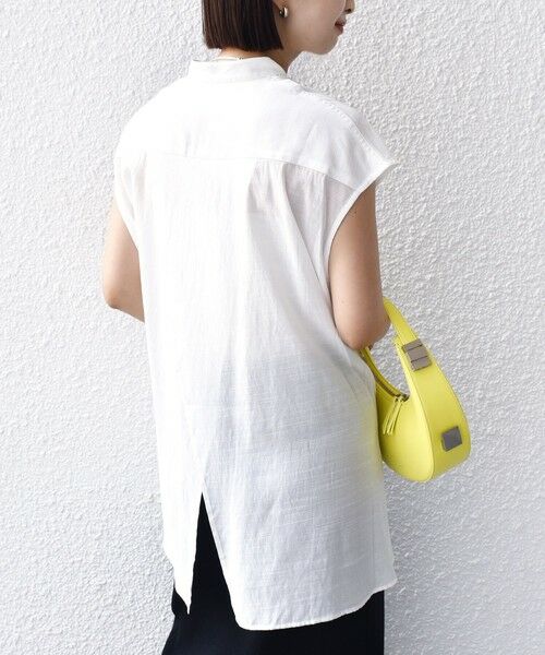 SHIPS / シップス シャツ・ブラウス | 【WEB限定】〈手洗い可能〉サイド ボタン バック レイヤード ブラウス | 詳細9