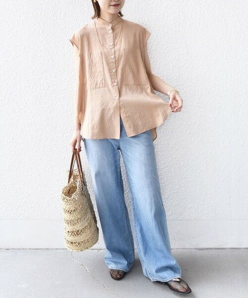 SHIPS / シップス シャツ・ブラウス | 【WEB限定】〈手洗い可能〉サイド ボタン バック レイヤード ブラウス | 詳細14