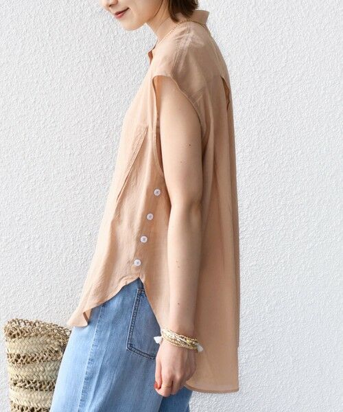 SHIPS / シップス シャツ・ブラウス | 【WEB限定】〈手洗い可能〉サイド ボタン バック レイヤード ブラウス | 詳細18