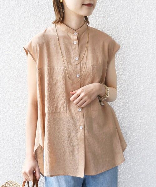 SHIPS / シップス シャツ・ブラウス | 【WEB限定】〈手洗い可能〉サイド ボタン バック レイヤード ブラウス | 詳細20