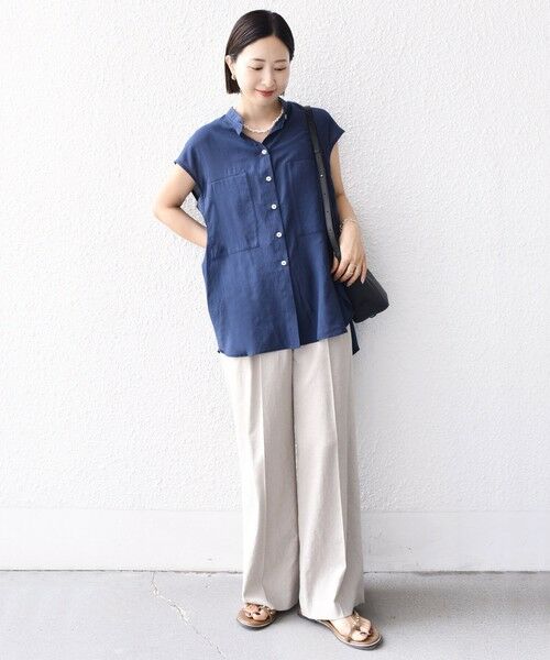 SHIPS / シップス シャツ・ブラウス | 【WEB限定】〈手洗い可能〉サイド ボタン バック レイヤード ブラウス | 詳細27