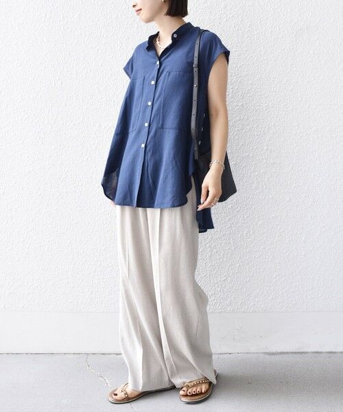 SHIPS / シップス シャツ・ブラウス | 【WEB限定】〈手洗い可能〉サイド ボタン バック レイヤード ブラウス | 詳細28