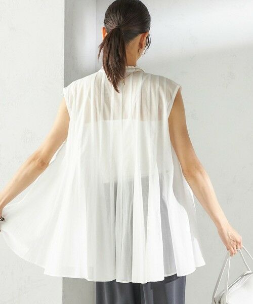 SHIPS / シップス シャツ・ブラウス | 〈手洗い可能〉ボリューム フレア フレンチスリーブ ブラウス | 詳細10