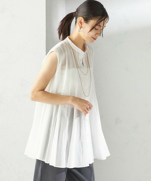 SHIPS / シップス シャツ・ブラウス | 〈手洗い可能〉ボリューム フレア フレンチスリーブ ブラウス | 詳細11