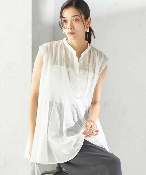 SHIPS / シップス シャツ・ブラウス | 〈手洗い可能〉ボリューム フレア フレンチスリーブ ブラウス | 詳細14