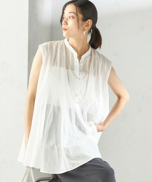 SHIPS / シップス シャツ・ブラウス | 〈手洗い可能〉ボリューム フレア フレンチスリーブ ブラウス | 詳細15