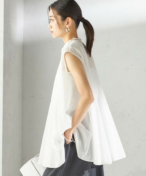 SHIPS / シップス シャツ・ブラウス | 〈手洗い可能〉ボリューム フレア フレンチスリーブ ブラウス | 詳細9