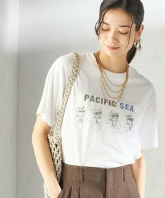 SHIPS / シップス Tシャツ | 【SHIPS別注】Odub:〈手洗い可能〉プリント TEE