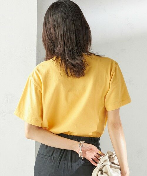 【シップス　ウィメン】【SHIPS別注】Odub:〈手洗い可能〉プリント TEE Odub tシャツ 「SHIPS別注」Odub:「手洗い可能」プリント TEE