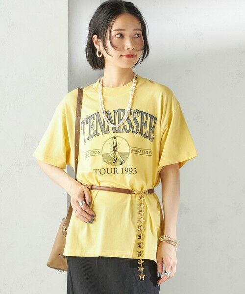 SHIPS / シップス Tシャツ | 【SHIPS別注】TENNESSEE:イージー ショート スリーブ TEE(ライトイエロー)