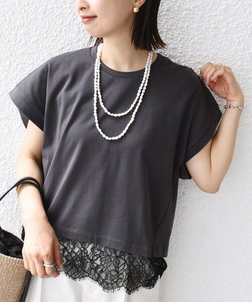 tシャツ ラグウォーリブ プルオーバー レディース GOOD ROCK SPEED】7分丈/バンドラグランオーバーサイズTシャツ