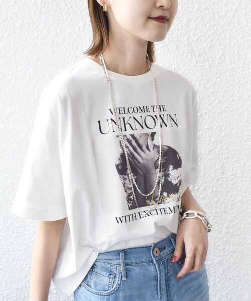 SHIPS for women/シップスウィメン 【SHIPS別注】81BRANCA:フォト ワイド TEE オフホワイト ONE SIZE SHIPS for women/シップスウィメン 【SHIPS別注】81BRANCA:フォト ワイド TEE オフホワイト ONE SIZE