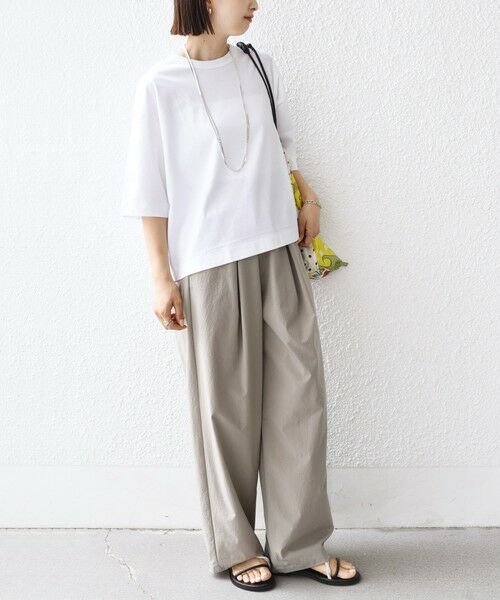 SHIPS / シップス Tシャツ | ワンポイント 刺繍 スムース ワイド TEE | 詳細4