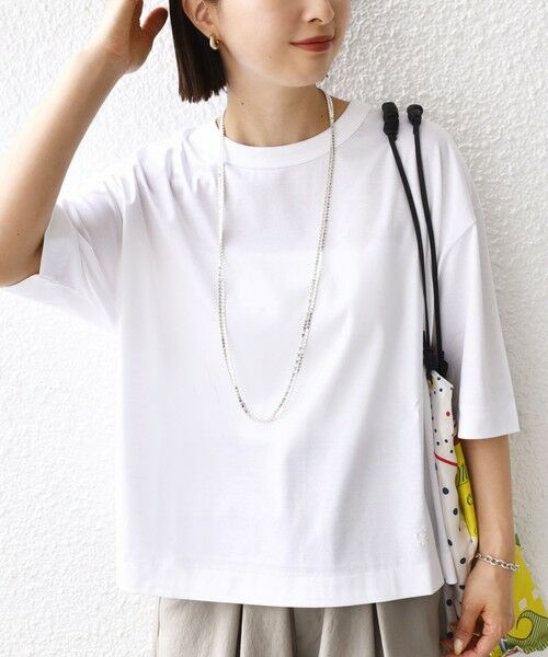 SHIPS / シップス Tシャツ | ワンポイント 刺繍 スムース ワイド TEE | 詳細5