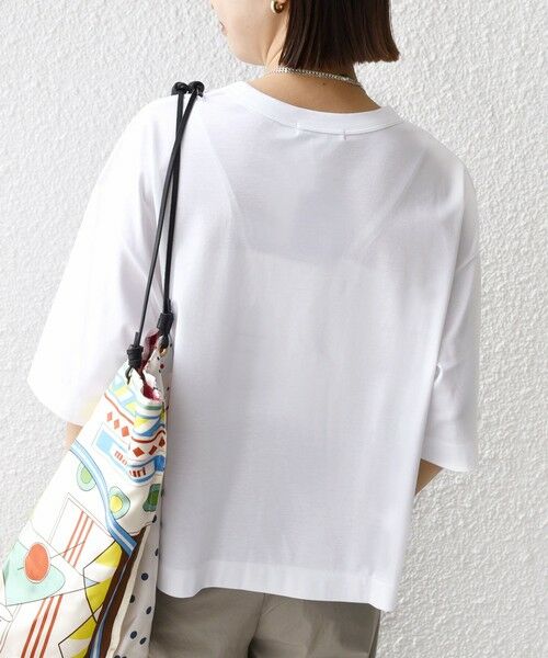 SHIPS / シップス Tシャツ | ワンポイント 刺繍 スムース ワイド TEE | 詳細6