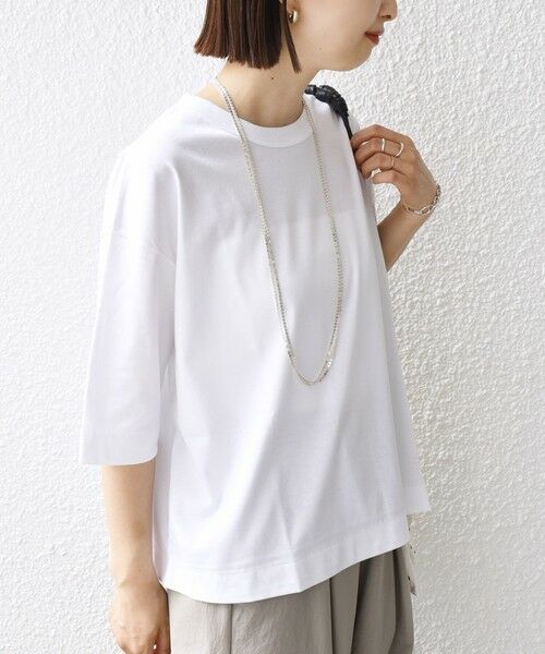 SHIPS / シップス Tシャツ | ワンポイント 刺繍 スムース ワイド TEE | 詳細8