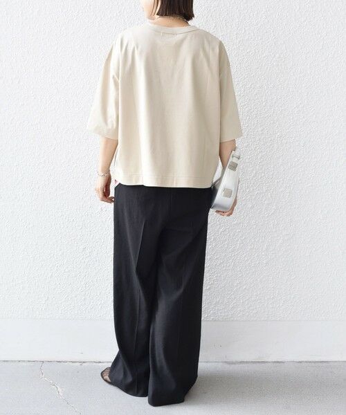 SHIPS / シップス Tシャツ | ワンポイント 刺繍 スムース ワイド TEE | 詳細13