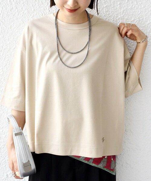 SHIPS / シップス Tシャツ | ワンポイント 刺繍 スムース ワイド TEE | 詳細15