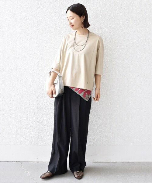 SHIPS / シップス Tシャツ | ワンポイント 刺繍 スムース ワイド TEE | 詳細11