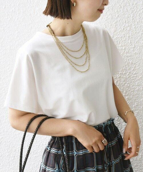 SHIPS for women/シップスウィメン 〈接触冷感〉ポンチ ドルマン TEE ホワイト ONE SIZE SHIPS for women/シップスウィメン 〈接触冷感〉ポンチ ドルマン TEE ホワイト ONE SIZE