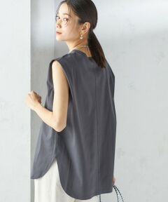 SHIPS / シップス Tシャツ | 〈接触冷感〉ポンチ ノースリーブ プルオーバー