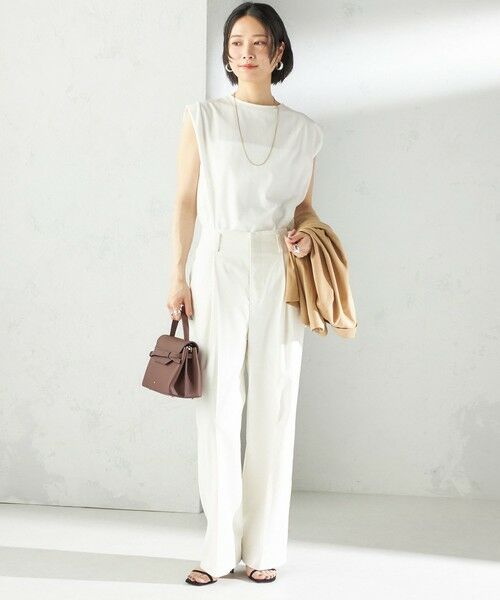 SHIPS / シップス Tシャツ | 〈接触冷感〉ポンチ ノースリーブ プルオーバー | 詳細10