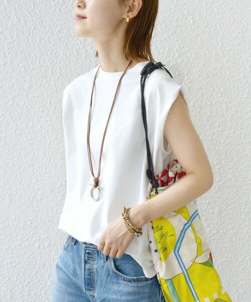 SHIPS / シップス Tシャツ | 〈接触冷感〉ポンチ ノースリーブ プルオーバー | 詳細24