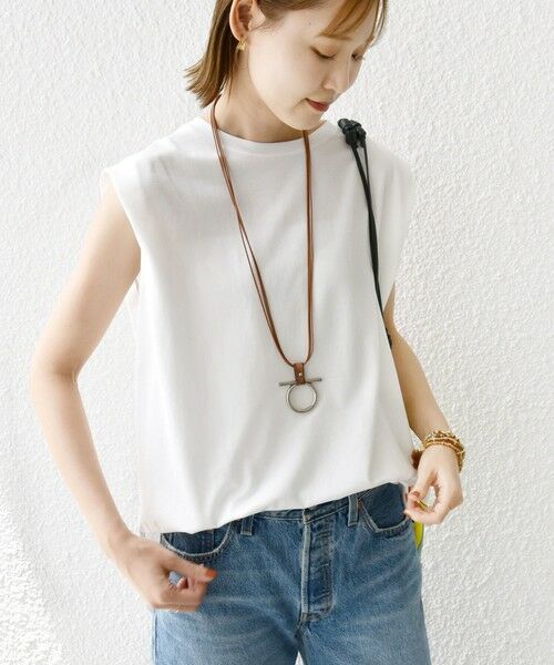 SHIPS / シップス Tシャツ | 〈接触冷感〉ポンチ ノースリーブ プルオーバー | 詳細26