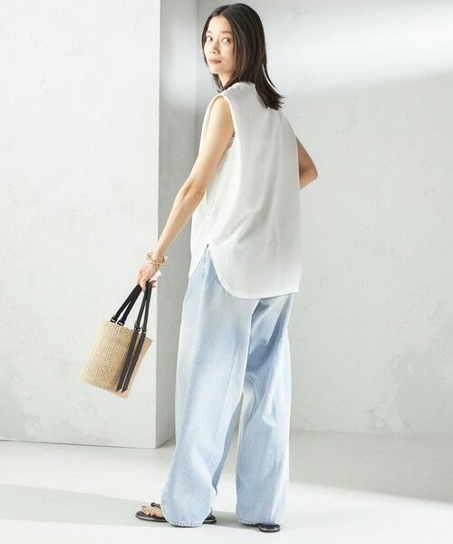 SHIPS / シップス Tシャツ | 〈接触冷感〉ポンチ ノースリーブ プルオーバー | 詳細3